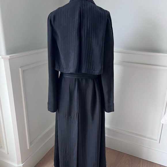 Raquel Allegra Black maxi trench coat size 0 - Picture 8 of 16